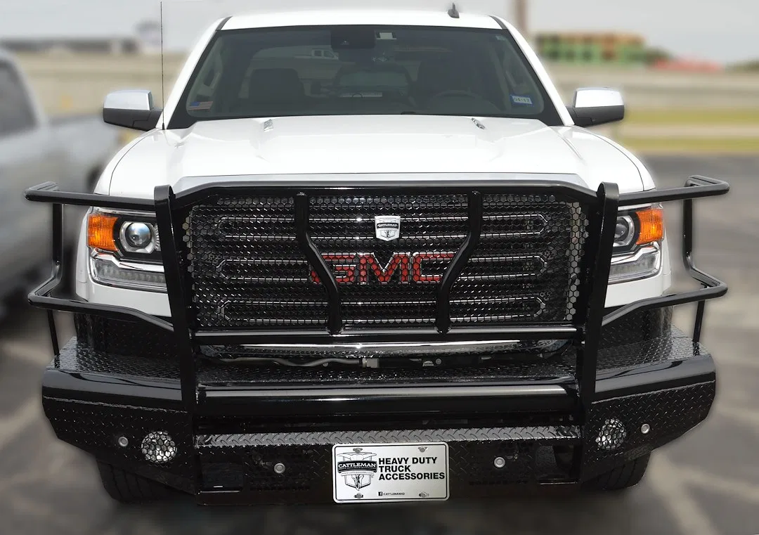 2419PS – CATTLEMAN Bumper, One Piece Design Direct Fit Mounting Hardware Included With Grille Guard Without Winch Mou...
